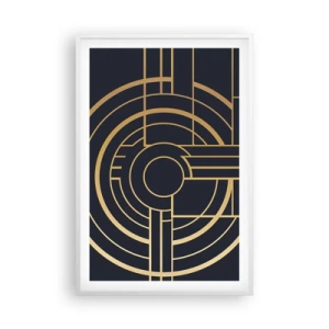 Affiche dans un cadre blanc - Poster - Rotation des éléments - 61x91 cm