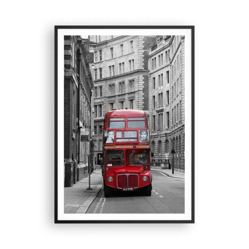 Affiche dans un cadre noir - Poster - La vie de tous les jours ne doit pas être grise - 70x100 cm