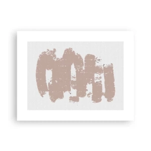 Affiche - Poster - Abstraction en rose tendre - 40x30 cm