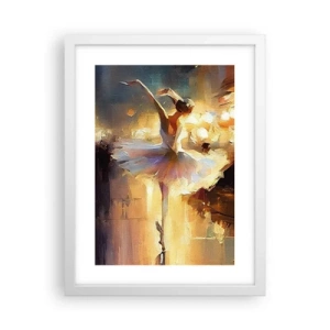 Affiche dans un cadre blanc - Poster - Miracle dans la rue - 30x40 cm