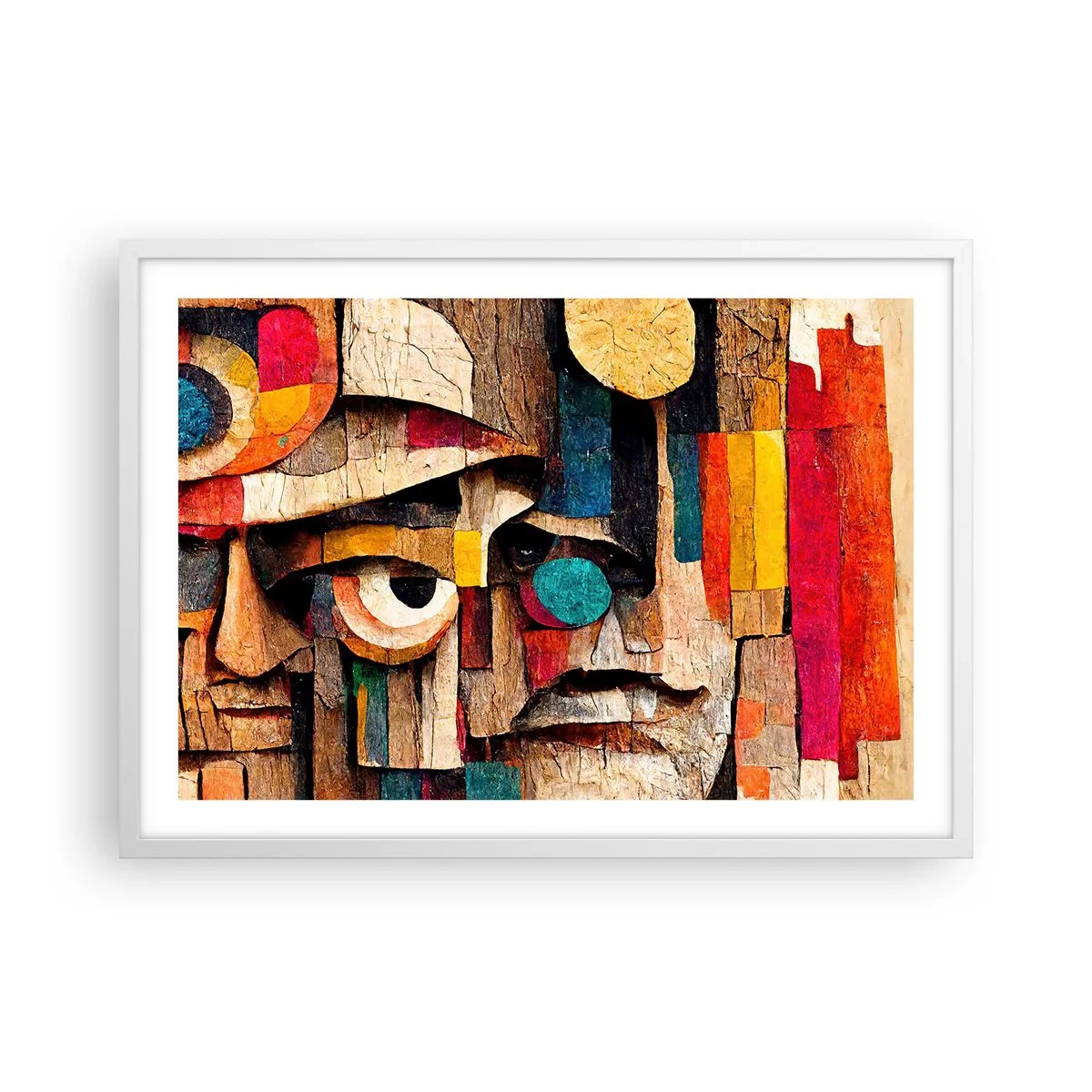 Affiche dans un cadre blanc - Poster - Je te vois… - 70x50 cm