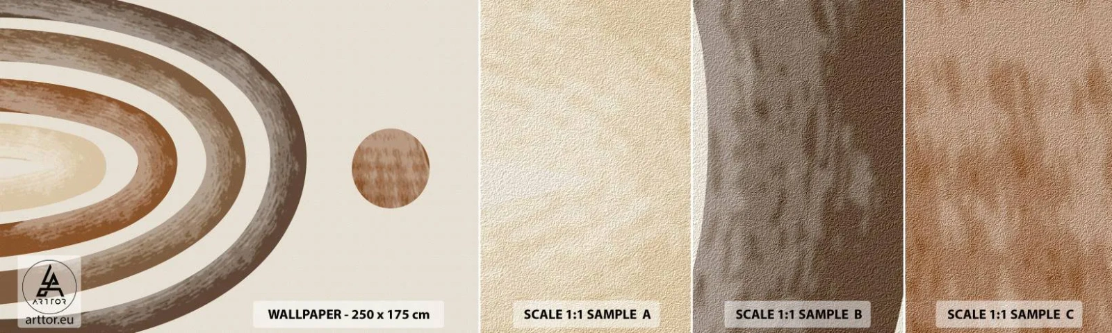 Échantillon De Papier Peint Standard Eco - Dans une galaxie lointaine - Abstraction, Morceau, Conception - 100x30 cm