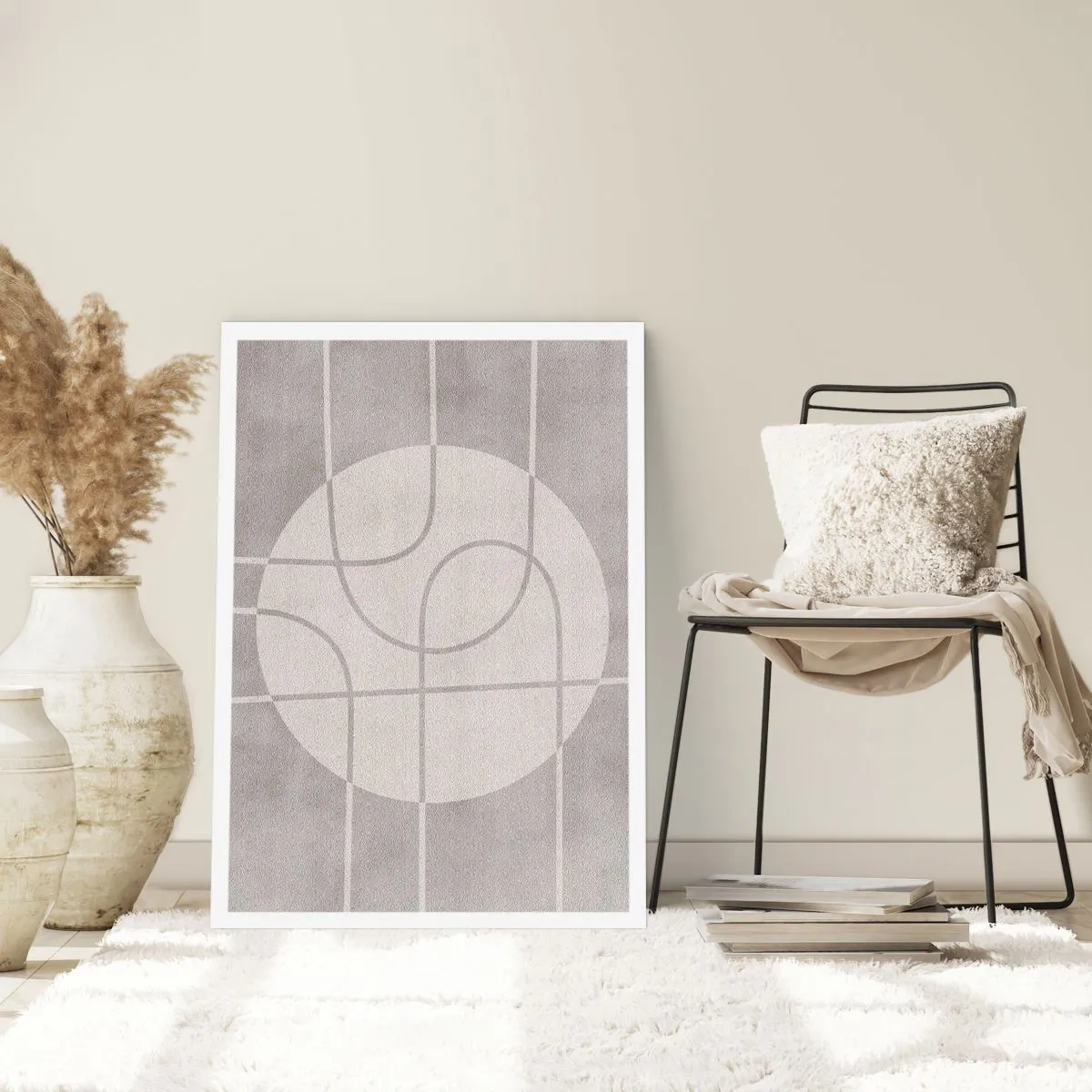 Affiche - Poster - Circulaire et tout droit - 70x100 cm