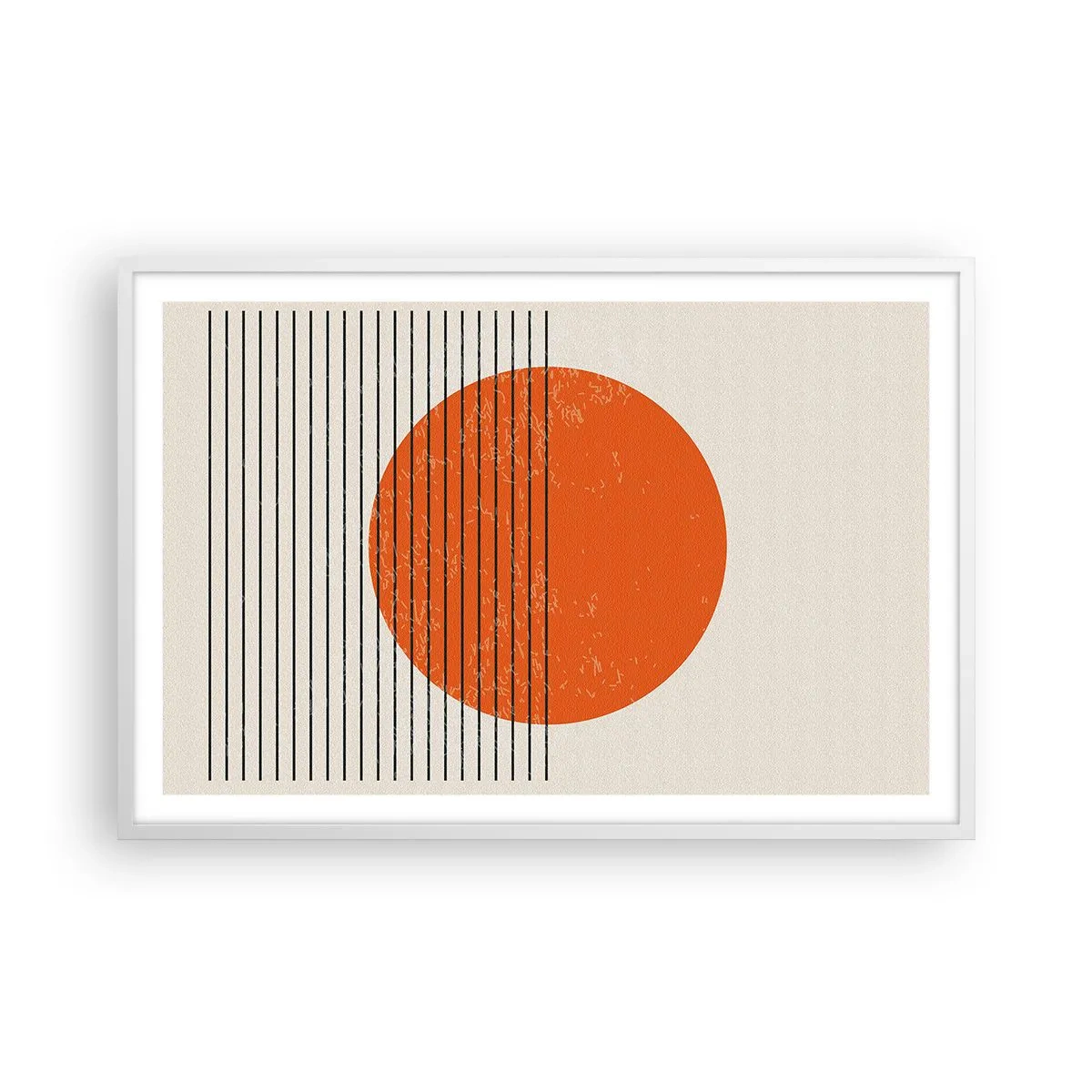 Affiche dans un cadre blanc - Poster - Toujours le soleil - 91x61 cm