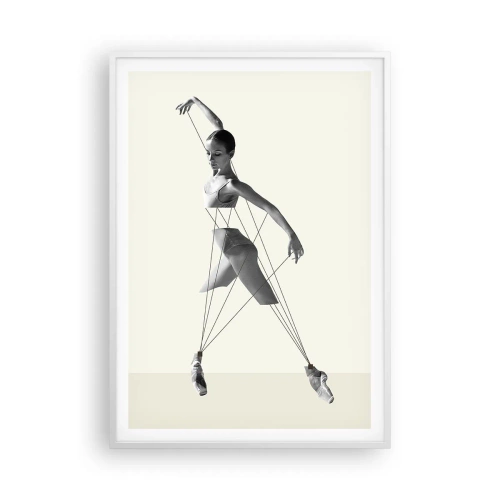 Affiche dans un cadre blanc - Poster - Dans le théatre de la vie - 70x100 cm