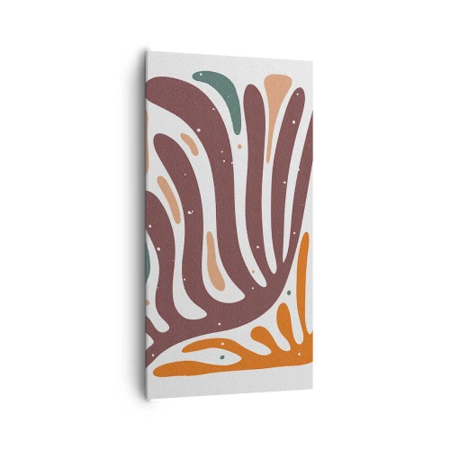 Impression sur toile - Image sur toile - Composition organique rayonnante - 65x120 cm