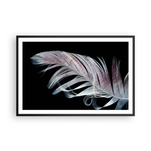 Affiche dans un cadre noir - Poster - Pensez au toucher - 91x61 cm