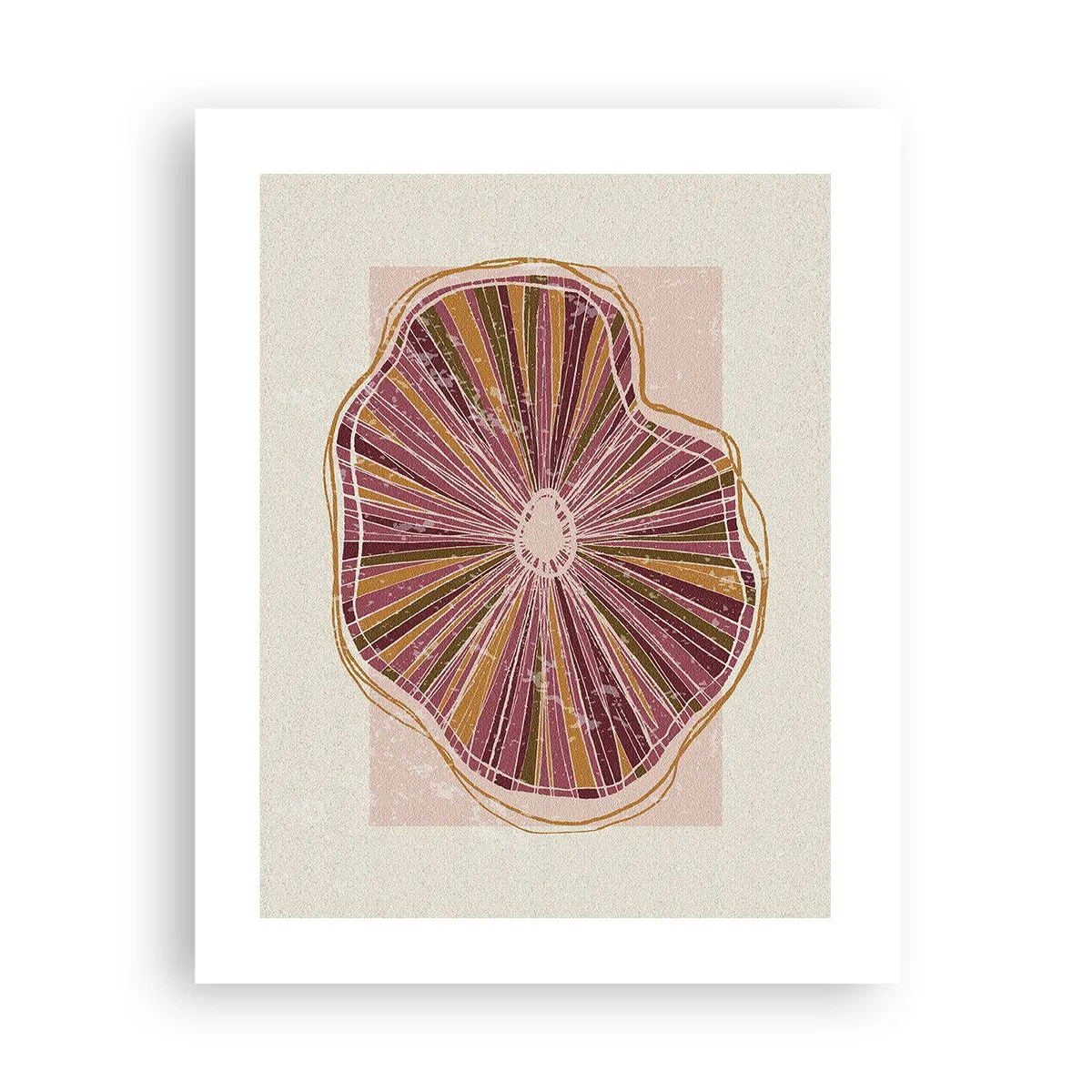 Affiche - Poster - Abstraction rayonnante - 40x50 cm