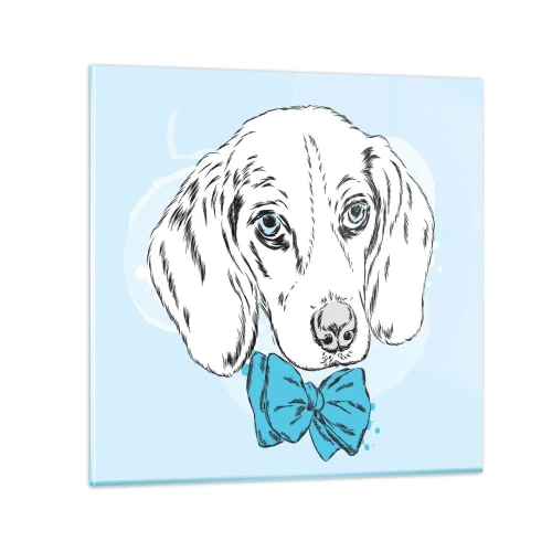 Impression sur verre - Image sur verre - L'élégance du chien - 50x50 cm