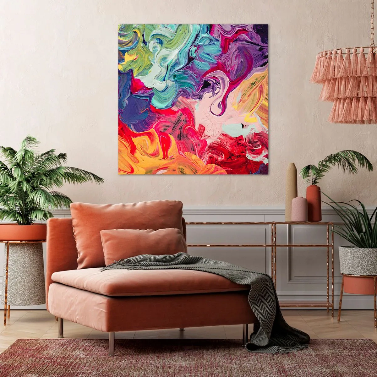 Impression sur toile - Image sur toile - La naissance des couleurs - 40x40 cm