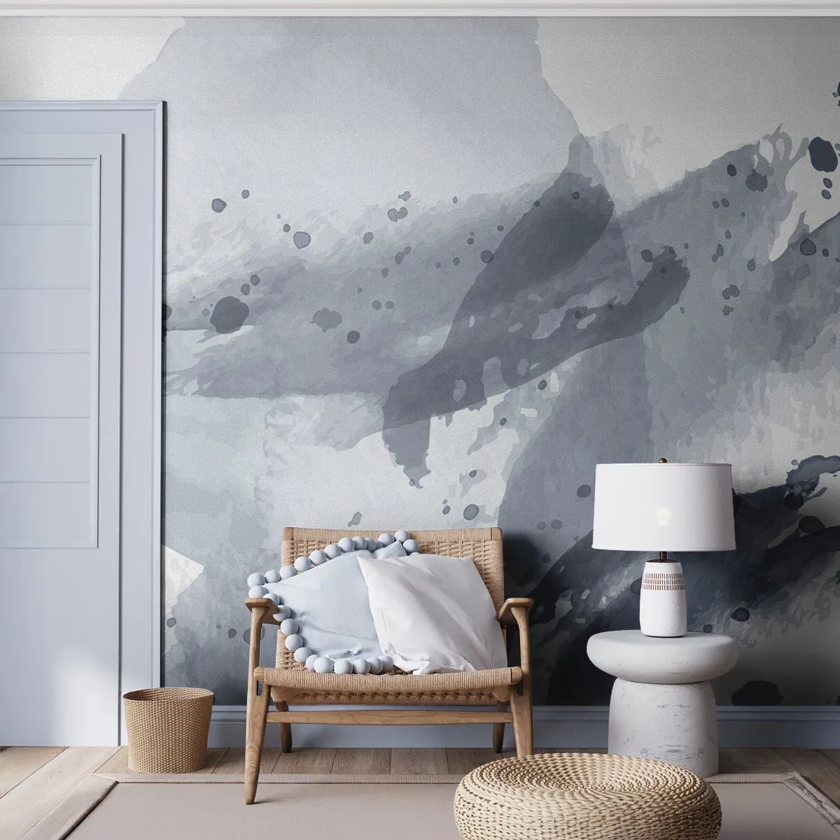 Papier Peint Photo Premium Canvas - Étude de la nature de l'eau - Abstraction, Morceau, Modèle moderne - 350x256 cm