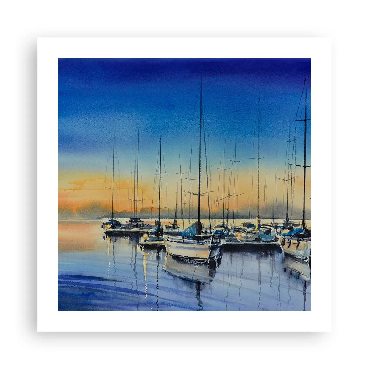 Affiche - Poster - Fin d'une belle journée - 50x50 cm