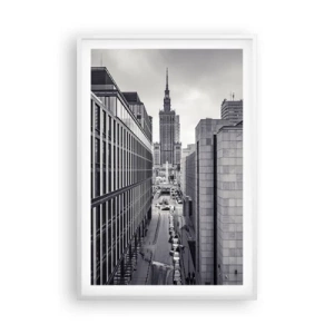 Affiche dans un cadre blanc - Poster - Vallée de Varsovie - 61x91 cm