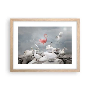 Affiche dans un chêne clair - Poster - Comment suis-je arrivé là? - 40x30 cm