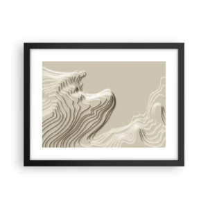 Affiche dans un cadre noir - Poster - Topographie artistique - 40x30 cm