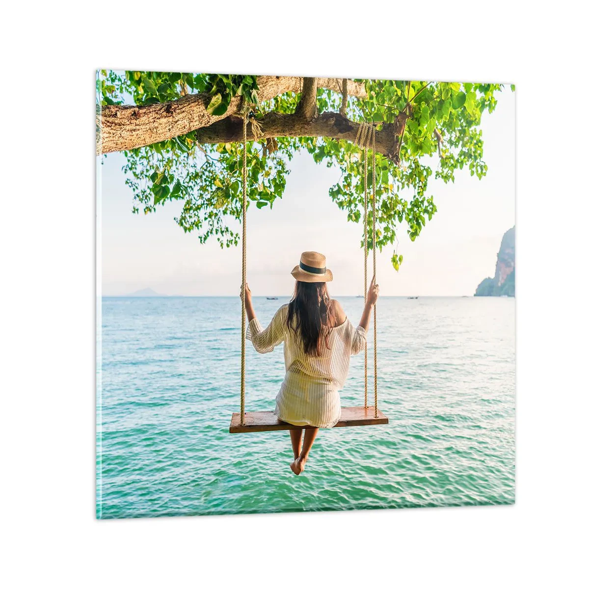 Impression sur verre - Image sur verre - La vie est belle - 50x50 cm