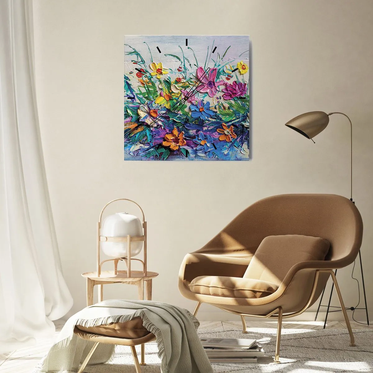 Horloge murale - Pendule murale - Absolument pas une nature morte - 40x40 cm