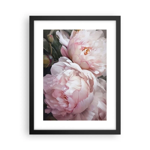 Affiche dans un cadre noir - Poster - Arrêté en pleine floraison - 30x40 cm