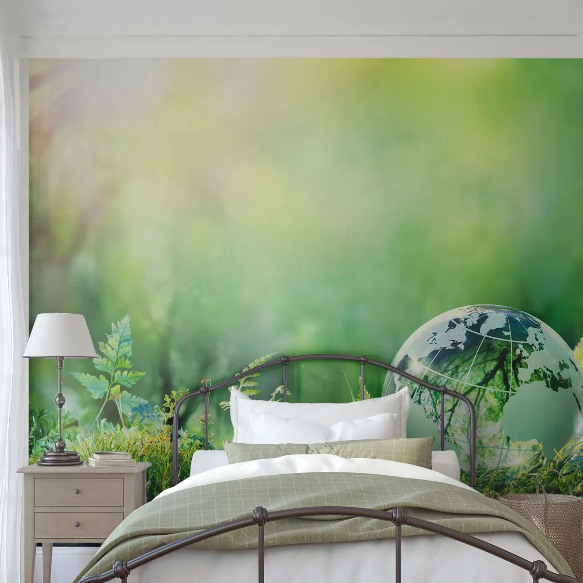 Papier Peint Photo Standard Eco - La planette verte - Abstraction, Fougère, Nature - 400x280 cm
