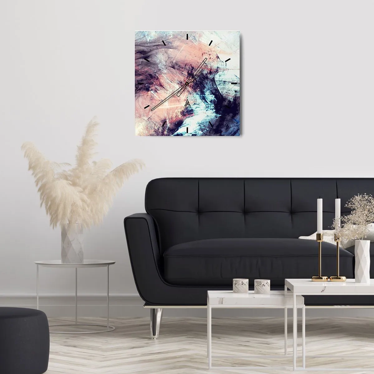 Horloge murale - Pendule murale - Sentir le vent - 40x40 cm