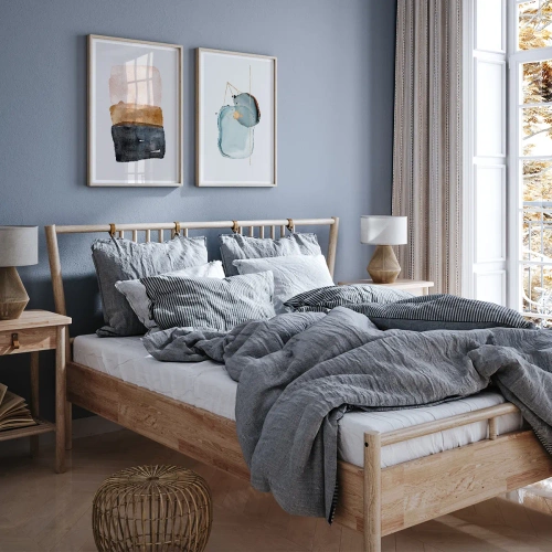 Light blue bedroom - Inspiration pour la chambre