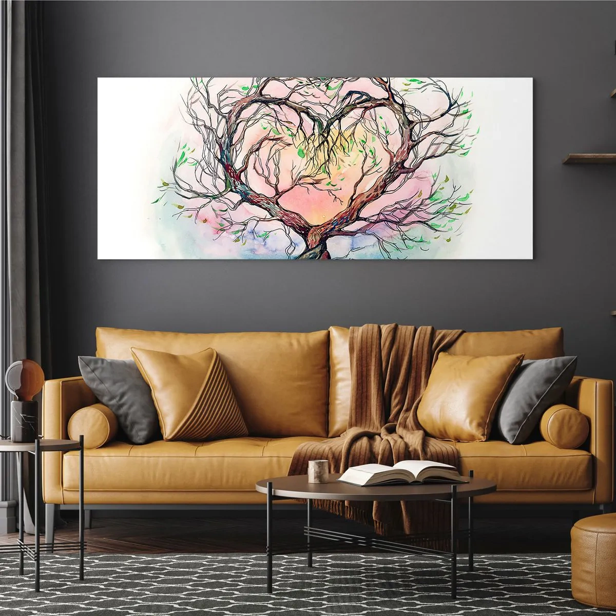 Impression sur verre - Image sur verre - Ensemble contre les tempêtes - 90x30 cm