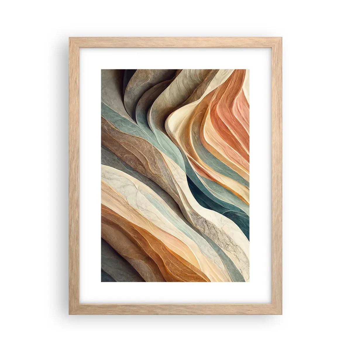 Affiche dans un chêne clair - Poster - Le moment avant le changement - 30x40 cm