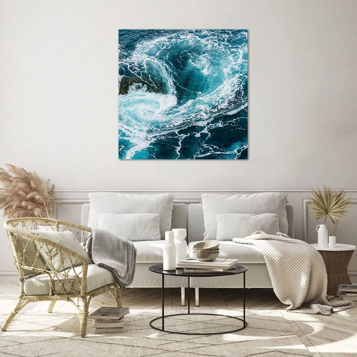 Impression sur verre - Image sur verre - La porte vers le centre de la Terre - 70x70 cm