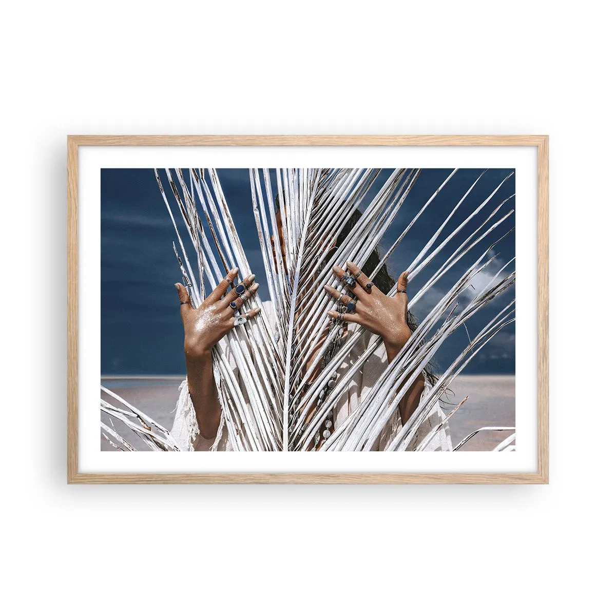 Affiche dans un chêne clair - Poster - Fille de chaman ? - 70x50 cm