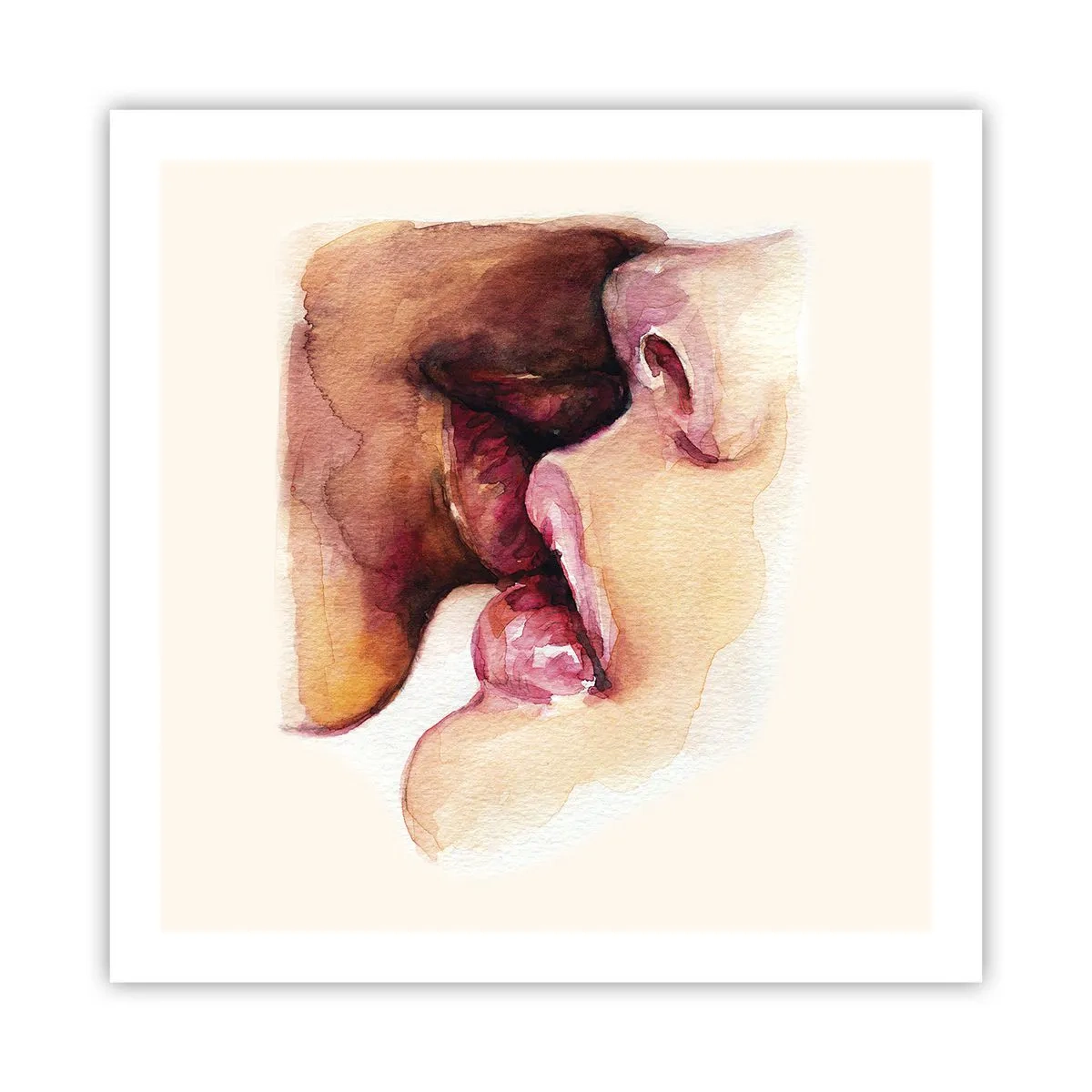 Affiche - Poster - Comme le jour et la nuit, la terre et le ciel - 60x60 cm