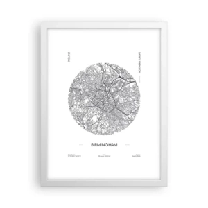 Affiche dans un cadre blanc - Poster - Anatomie de Birmingham - 30x40 cm