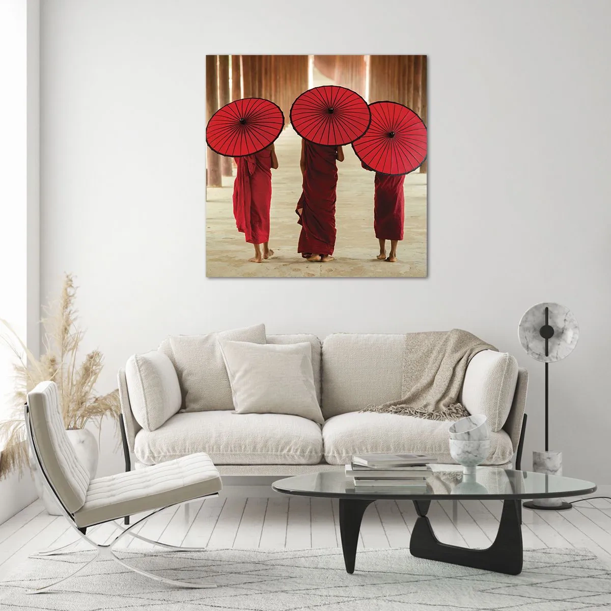 Impression sur verre - Image sur verre - Sur la route du pays pure - 70x70 cm