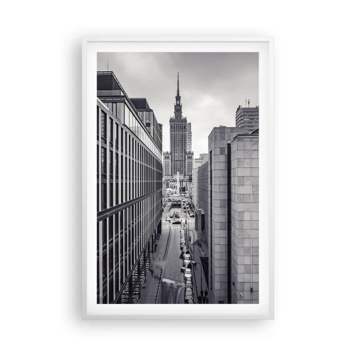 Affiche dans un cadre blanc - Poster - Vallée de Varsovie - 61x91 cm
