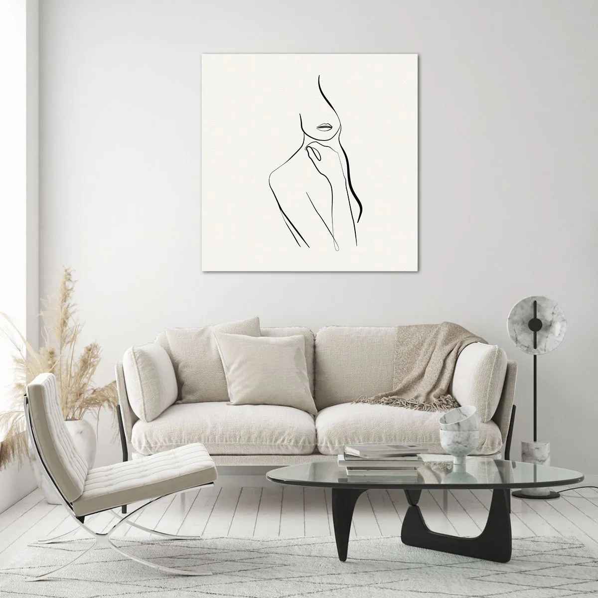 Impression sur verre - Image sur verre - Vague de mélancolie - 40x40 cm