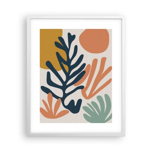 Affiche dans un cadre blanc - Poster - Mers de corail - 40x50 cm