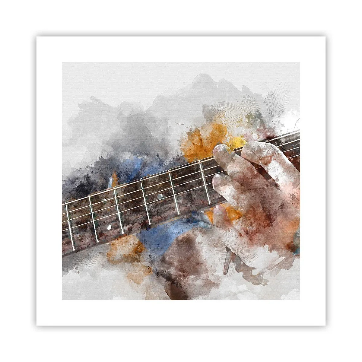 Affiche - Poster - La poésie entre les cordes - 40x40 cm