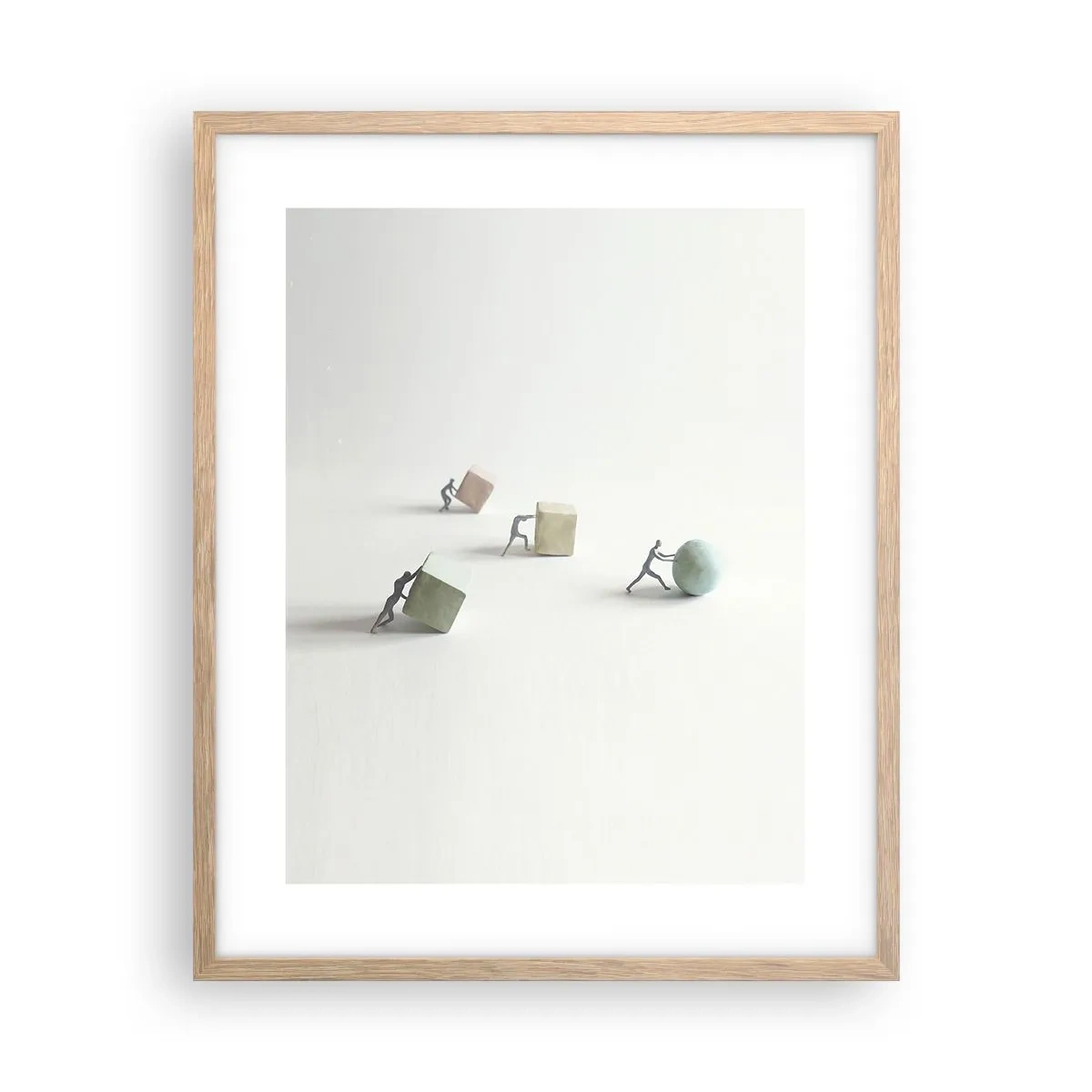 Affiche dans un chêne clair - Poster - Rien que la vie - 40x50 cm