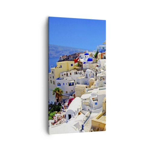 Impression sur toile - Image sur toile - Le rêve d'un été grec - 55x100 cm