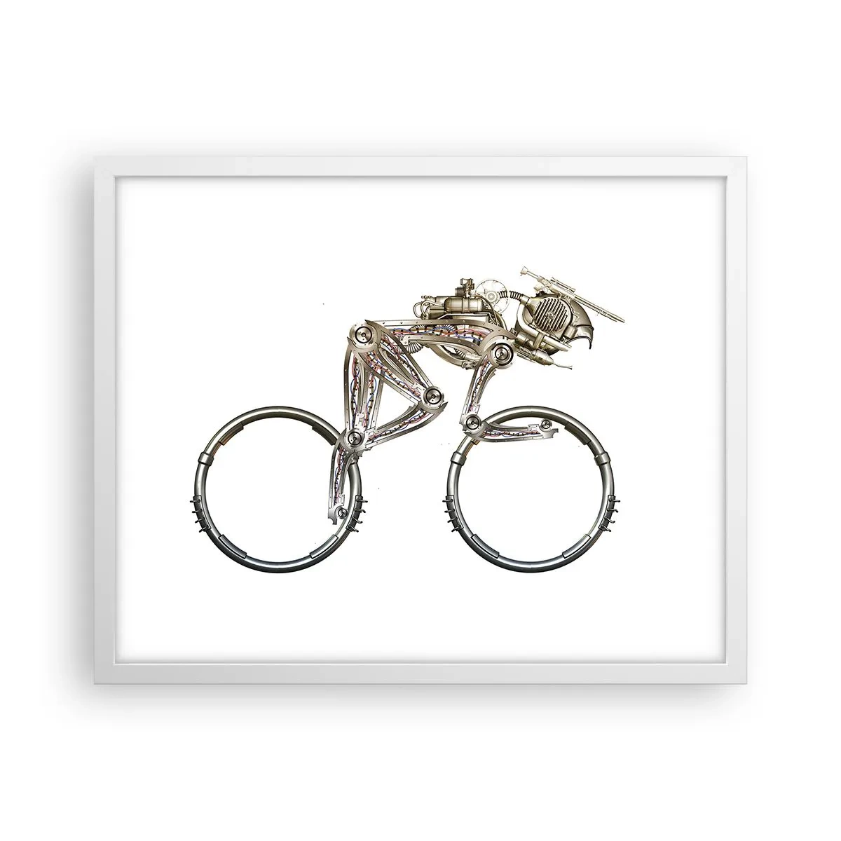 Affiche dans un cadre blanc - Poster - Machine exceptionnelle - 50x40 cm