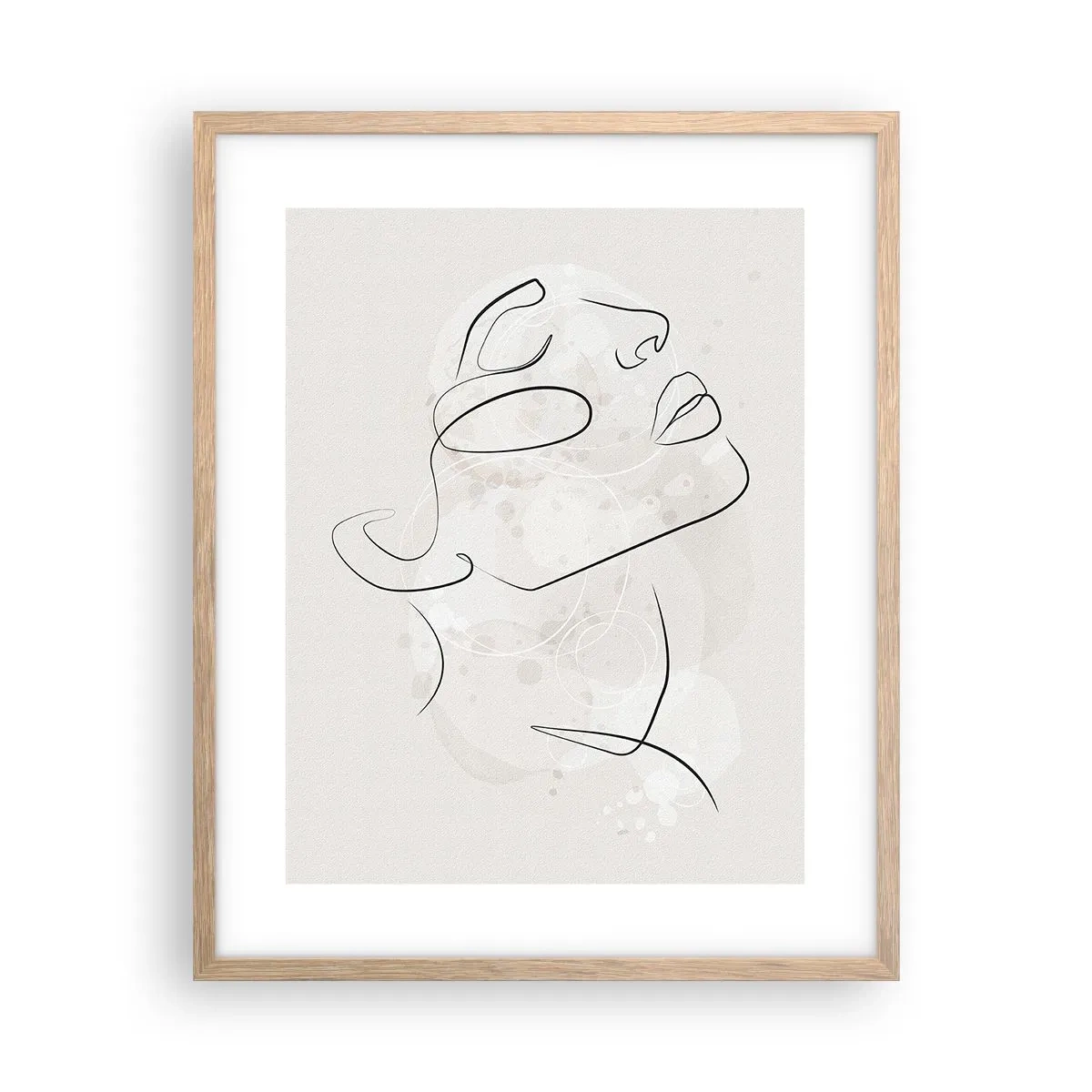 Affiche dans un chêne clair - Poster - L'esquisse d'un rêve - 40x50 cm