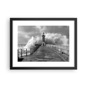 Affiche dans un cadre noir - Poster - Sans peur - 40x30 cm