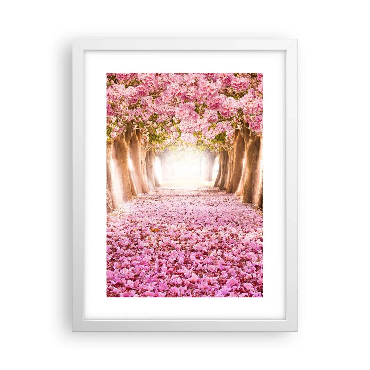 Affiche dans un cadre blanc - Poster - La route du paradis - 30x40 cm