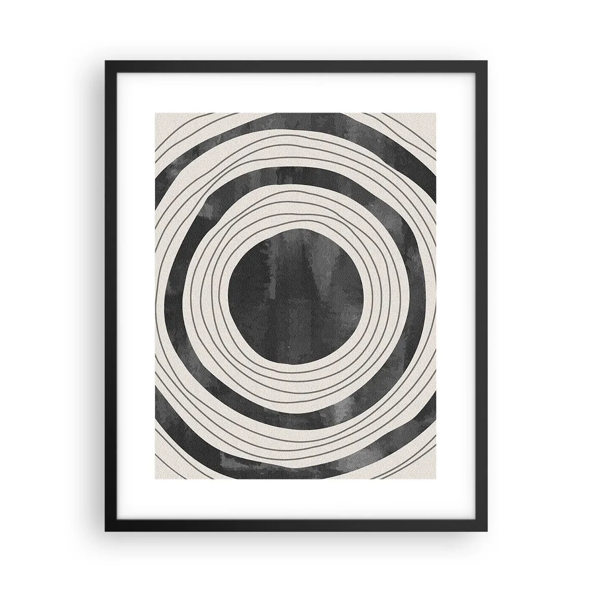 Affiche dans un cadre noir - Poster - Droit au but - 40x50 cm