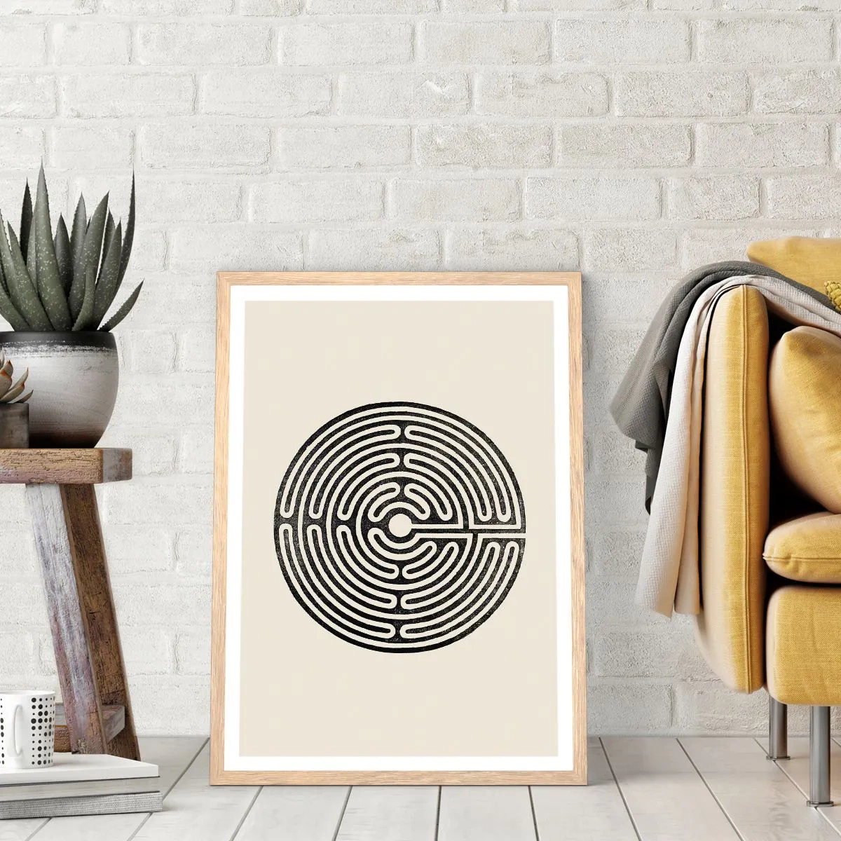 Affiche dans un chêne clair - Poster - Ordre mystérieux - 70x100 cm