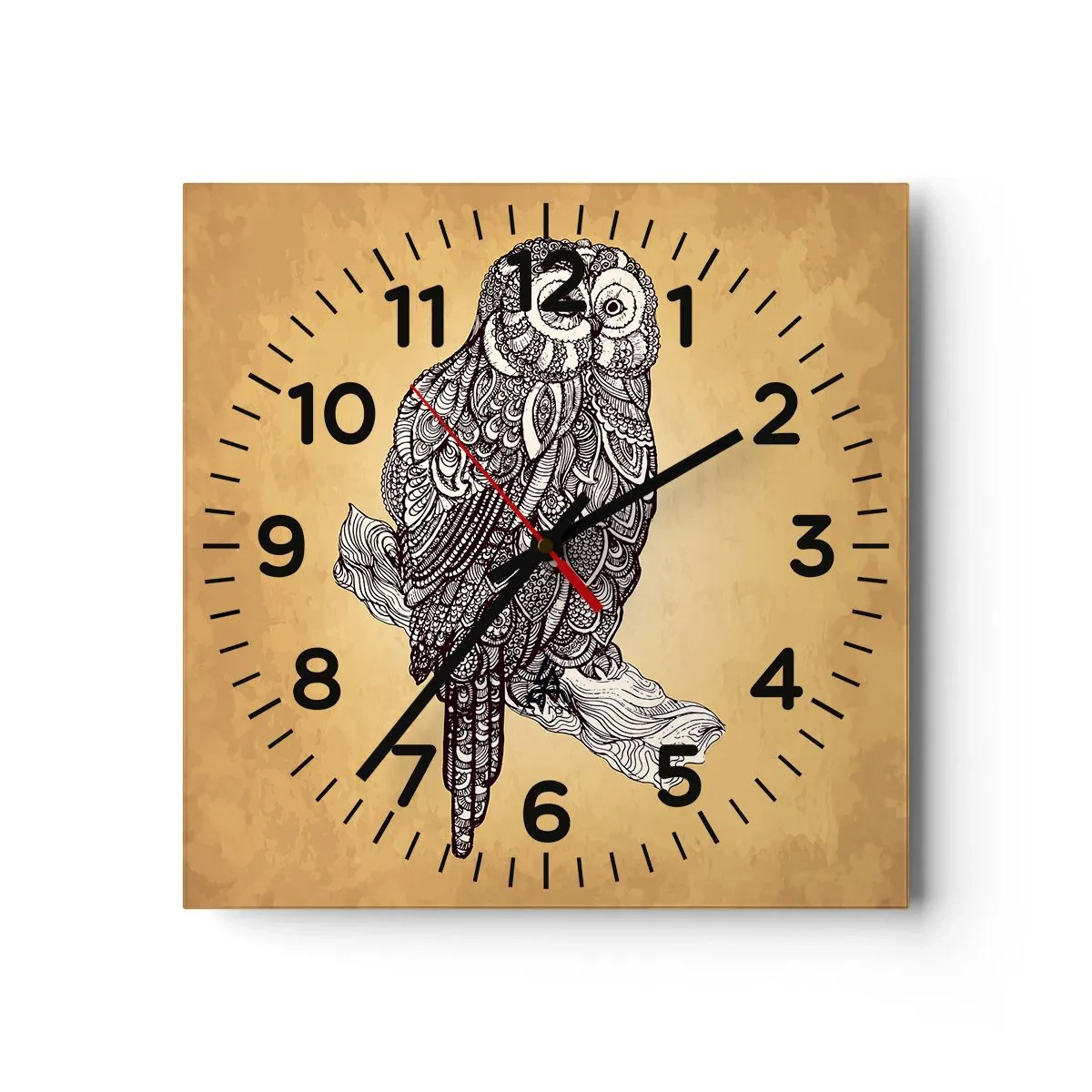 Horloge murale - Pendule murale - Ornements complexes de sagesse - 30x30 cm