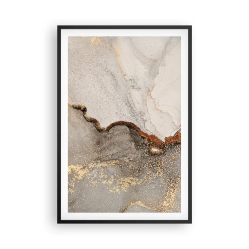 Affiche dans un cadre noir - Poster - Aux frontières des couleurs - 61x91 cm