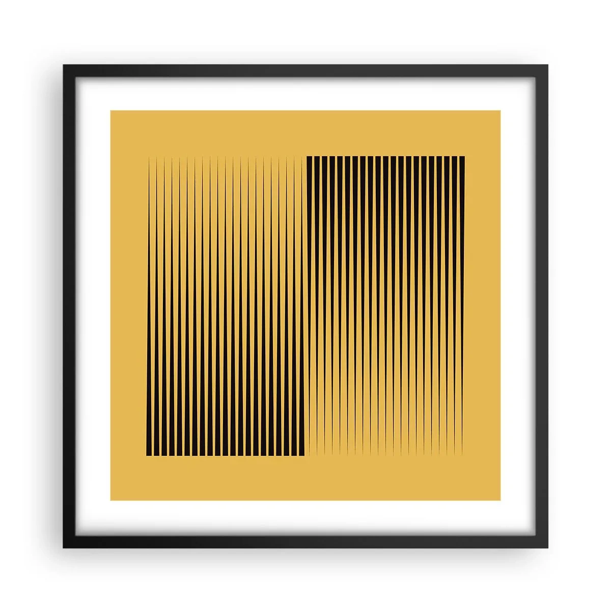 Affiche dans un cadre noir - Poster - Cadre opposé - 50x50 cm