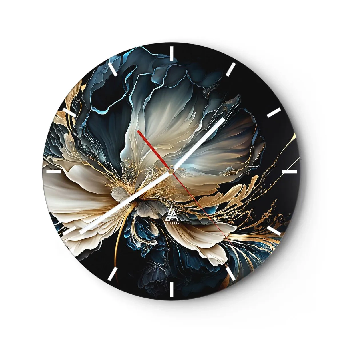 Horloge murale - Pendule murale - Fleur de fougère de conte de fées - 40x40 cm