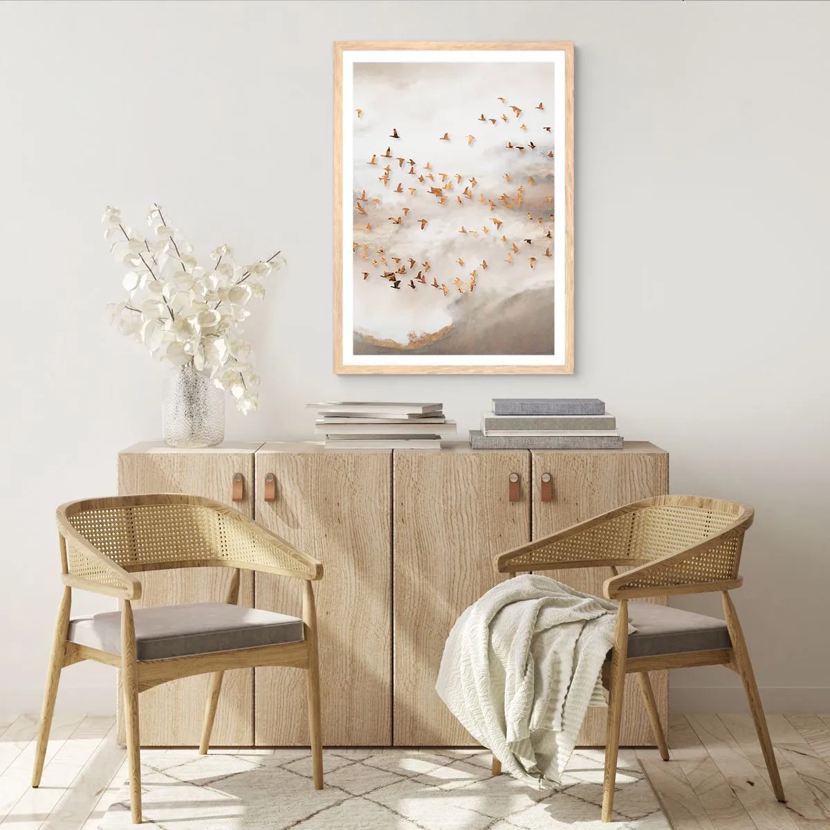 Affiche dans un chêne clair - Poster - Il est l'heure… - 40x50 cm