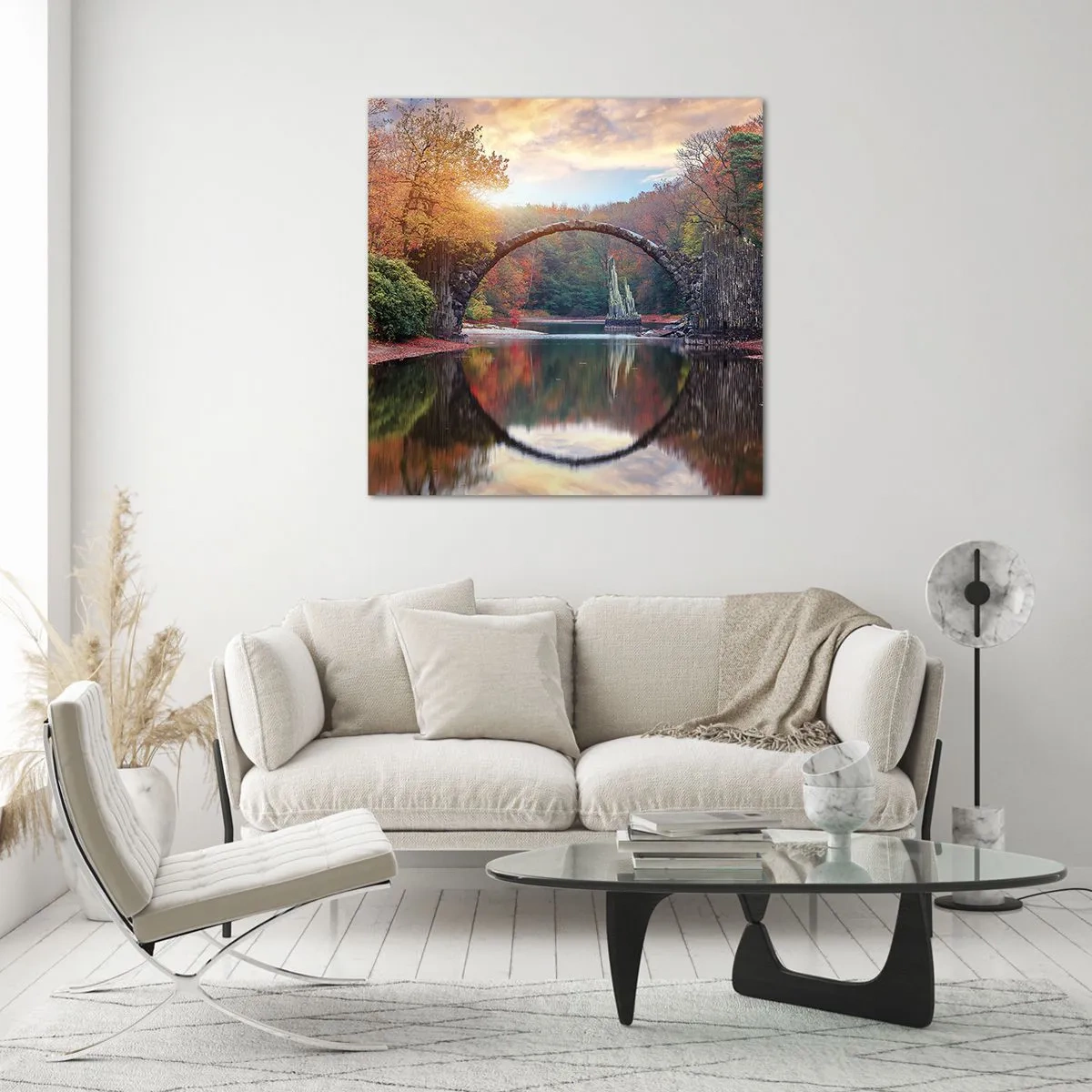 Impression sur verre - Image sur verre - De l'autre cote du miroir - 70x70 cm